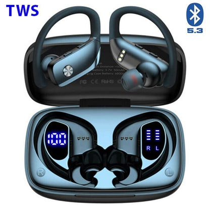 Bluetooth Earbuds TWS 5.3 Wireless Earphones Stereo Headphones Ear Hook with MIC