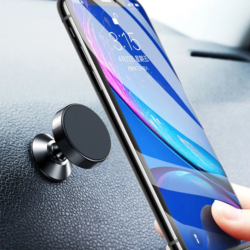 Magnetic Car Phone Holder Magnet Mount Mobile Cell Phone Stand Telefon GPS Support Strong Adsorption Stable Metal Material